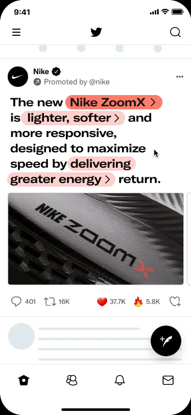 Interactive Text Animation