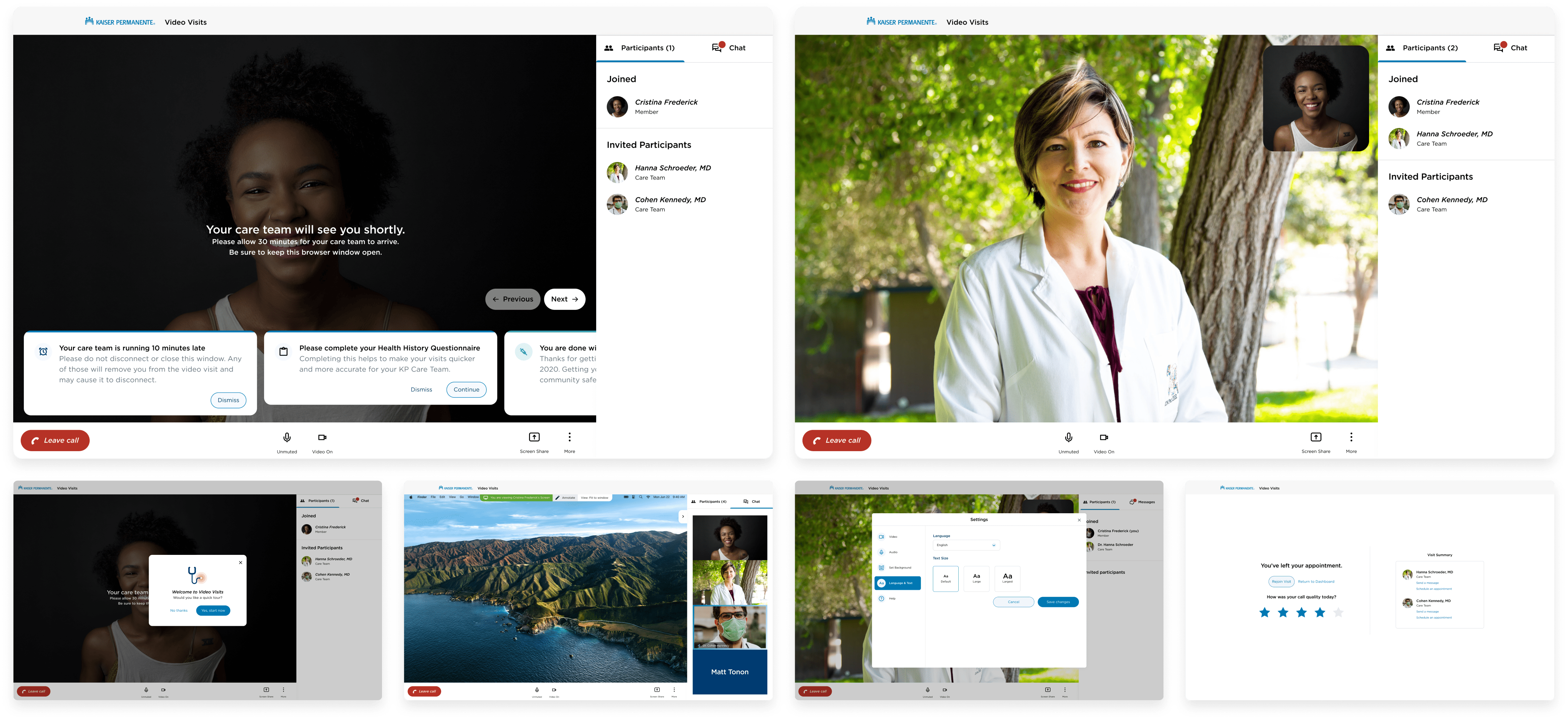 Kaiser Permanente Desktop Call Interface